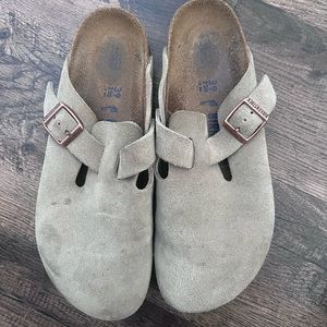 Birkenstock Boston Soft Footbed Suede Clog